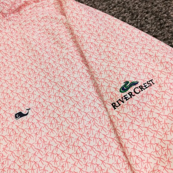 2023 RiverCrest Golf Club Jacket Vineyard Vines Performance 1/4 Zip Mens Large - Picture 3 of 11